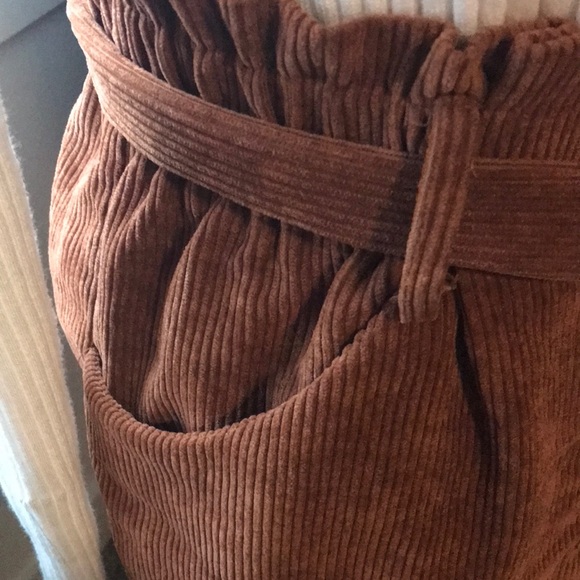 Corduroy Skirt Rusty Brown Knee-Length Casual Skirt Final Sale - Picture 5 of 7